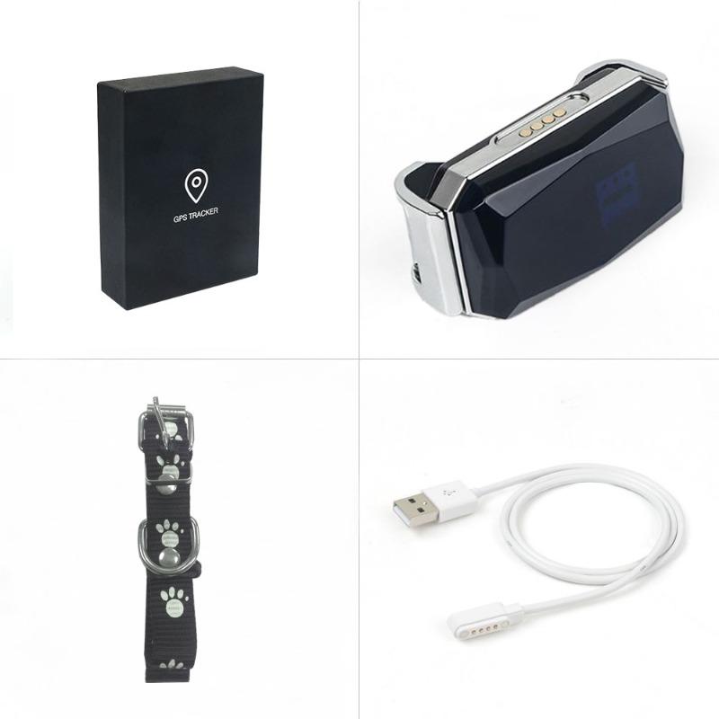 G12 IP67 Waterproof Pet GPS Tracker Smart Collar for Cats Dogs Real-Time Anti-Lost Gem-Design Long-Life