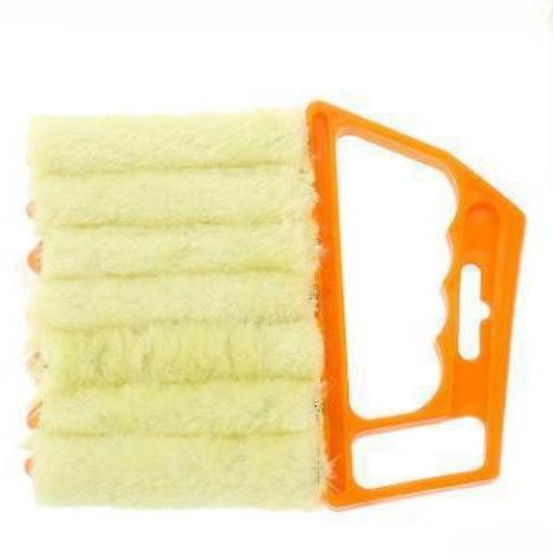 

Моющийся инструмент для чистки из микрофибры, щетка для чистки жалюзи, ткань для чистки вентиляционных отверстий, пыльник для автомобильного кондиционера, электрический вентилятор для автомобиля жёлтый