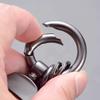 TCIV9 1Pcs Car Styling Key Ring Suede Leather Keychain Keyring For KIA K5 Sorento Ceed Soul EV6 Stonic RIO Carnival Stinger Forte Niro