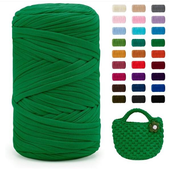Chunky Large Roll 400g T-shirt Yarn for DIY Knitting, Crochet, Bags & Floor Mats