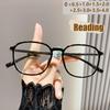 Anti-blue Light Reading Glasses Portable And Fashionable For The Elderly Ladies' Round-frame Single-lens Presbyopia Glasses