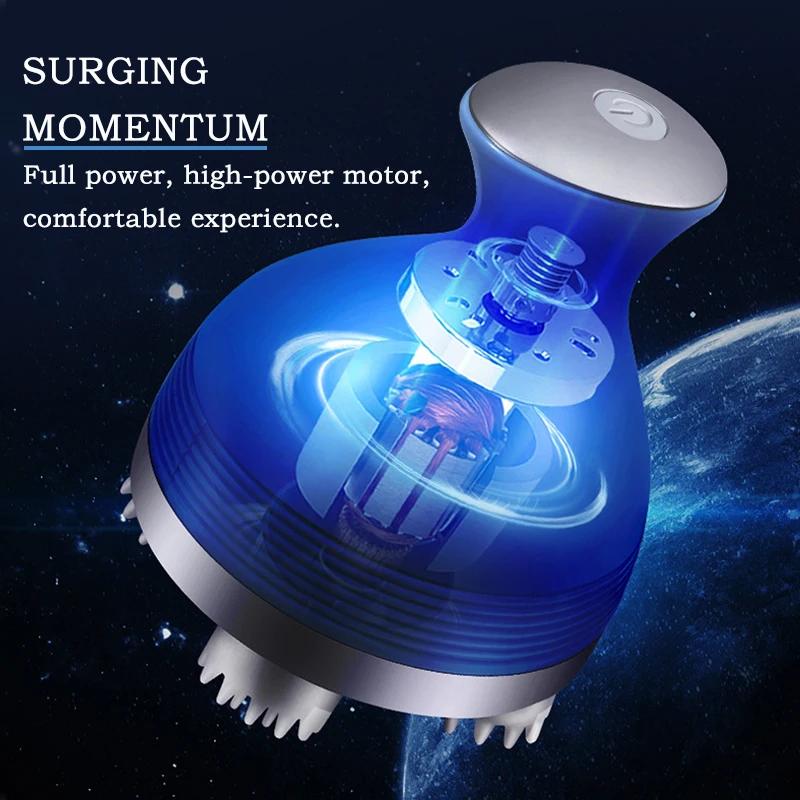 1PC Electric Head Massager Wireless Cat Scalp Massage Tool Waterproof Body Relax Shoulder Neck Deep Tissue Kneading Massager