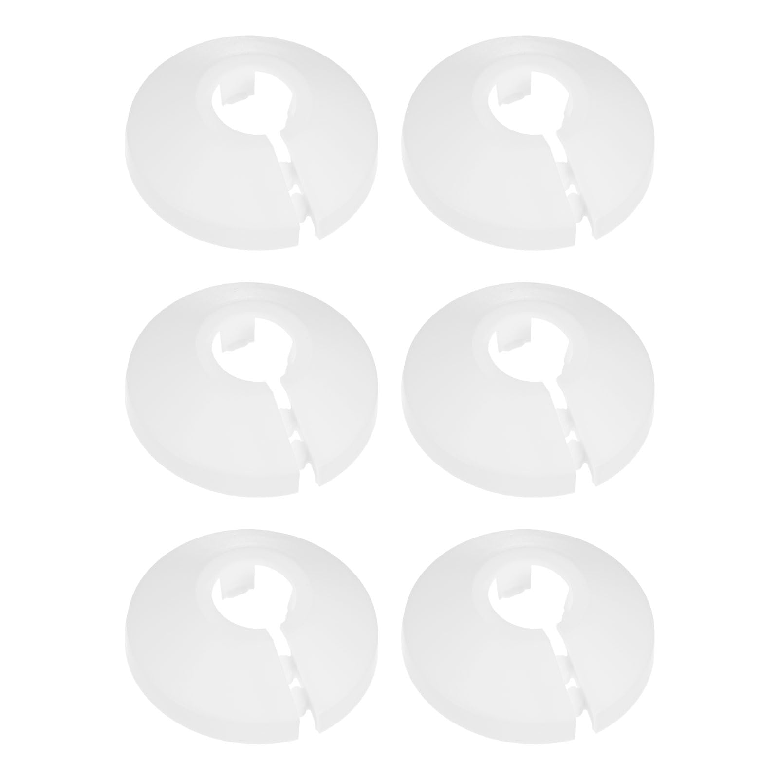 M METERXITY 6 Pack Pipe Cover Decoration, 12mm OD Flange Pipe Escutcheon Drain 12mm
