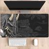 Japanese Samurai Devil Mask Black Ghost Face Nonslip Mouse Pad Gamer HD Printing PC Gaming Accessories Computer XXL Desk Mat