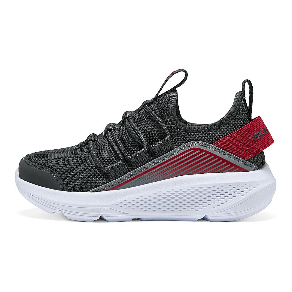 Skechers Kids Go Run Elevate Comfortable Non-Slip Durable Low-Top Casual Shoes Kids sneaker Black Red 403987L-CCRD 27.5