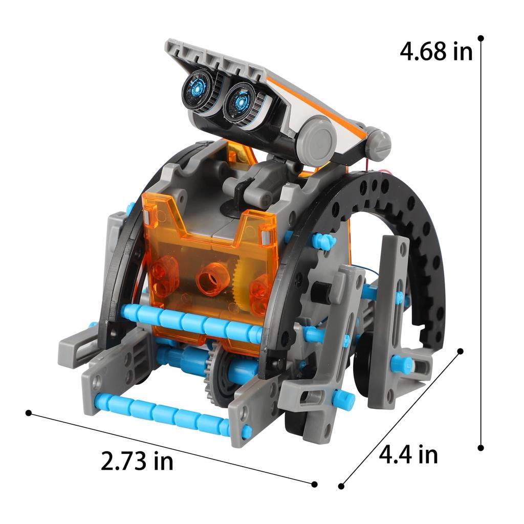 Lucky Doug Solar Robot Kit Science STEM Robot Kit Toy Kids Ages Science Building Set Gift for Boys Girls Students Teens Educational DIY Building Kit