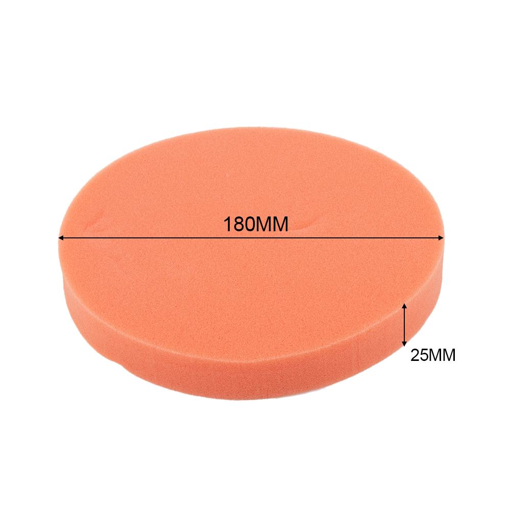 Flat Sponge Gross Polishing Buffing Pad For Car Clean Waxing Auto Paint 180mm 1X