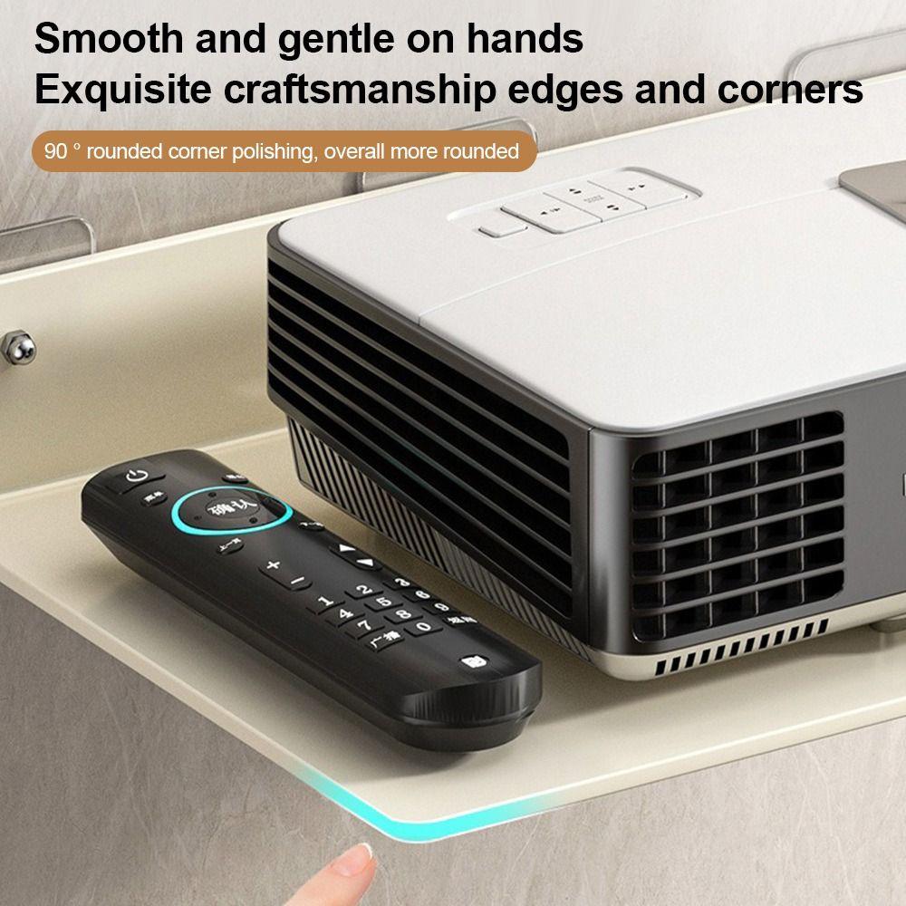 Space Saving Projector Rack Stainless Steel WiFi Router Shelf Living Room
