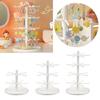 Standing Earring Necklace Holder 2/3/4-Tiers Hanging Jewelry Organizers Display Stand Jewelry Storage Display Tower Rack