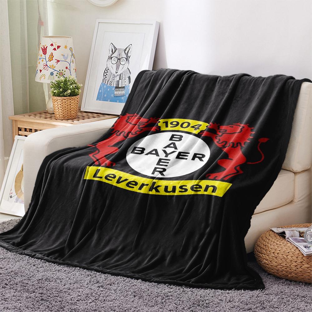 1ks Bayer 04 Leverkusen Potisk Flanelová deka, Vysoká kvalita Pohodlná pro Všechna roční období, Domácí dekorace, Teplo a Pohodlí, Perfektní pro Vánoční dárky13