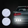 10Pcs Reflective Round Stickers, Reflectors Dot Outdoor Self-Adhesive Reflector Stickers Safety Warning Reflective Tape for Car
