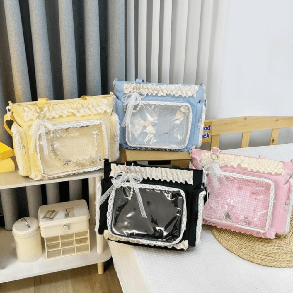 Ballett-Lolita Durchsichtige Umhängetasche Schleife Anime Umhängetasche Neue Tragetasche Partys