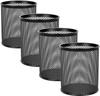 Metal Mesh Pencil Holder Round Pen Cups For Desk Organizer Classroom Organization Pencil Holders Wire Makeup Brush Holders-4 Pcs