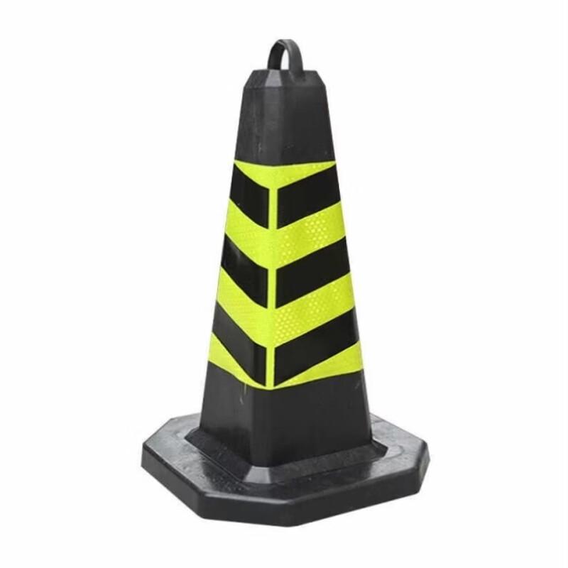 Aokewen Reflective Black & Yellow Road Cone