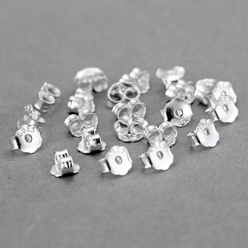 Accesorios para pendientes de joyería hechos a mano: Tapones para los oídos de silicona ecológicos y pendientes de plástico transparente antideslizantes y anticaídas.