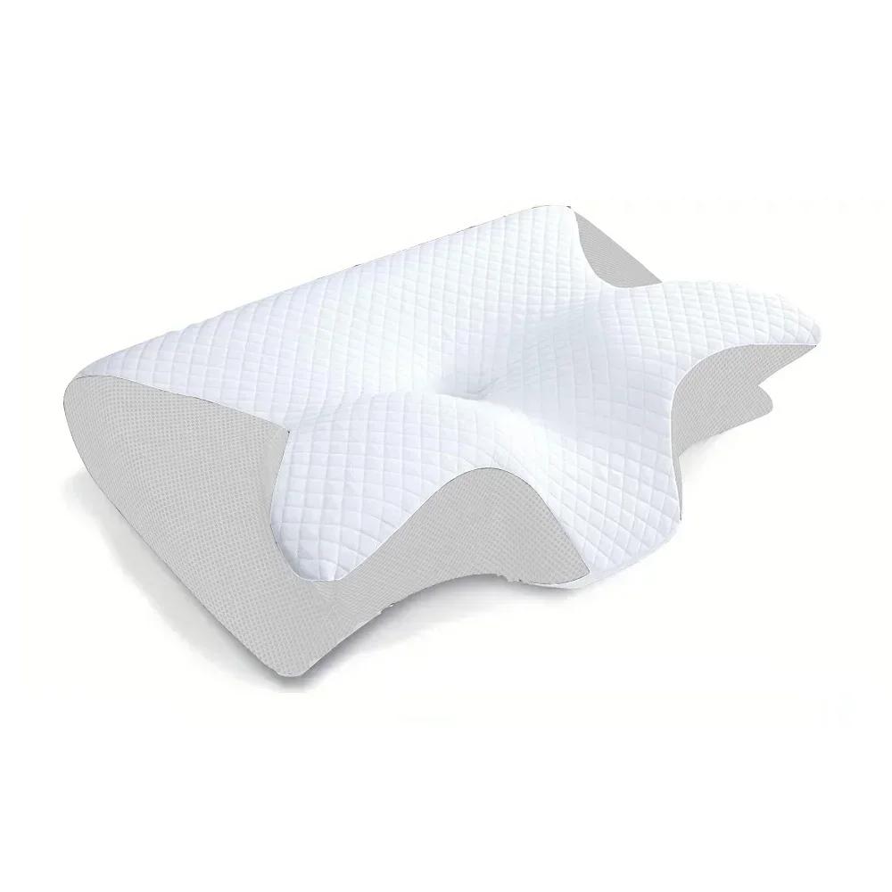 Poduszka z pamięcią kształtu Butterfly Sleep Memory Neck Pillow, powolne odkształcanie się, wygodna poduszka z pianki memory do spania, ortopedyczna poduszka do masażu szyi