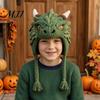 Step by Crochet Guide Animal Hat Kit, Fantasy Hood DIY Cute Easy Projects with Tutorial Unicorn Fox Frog Earflap Crafting Kit for Adults