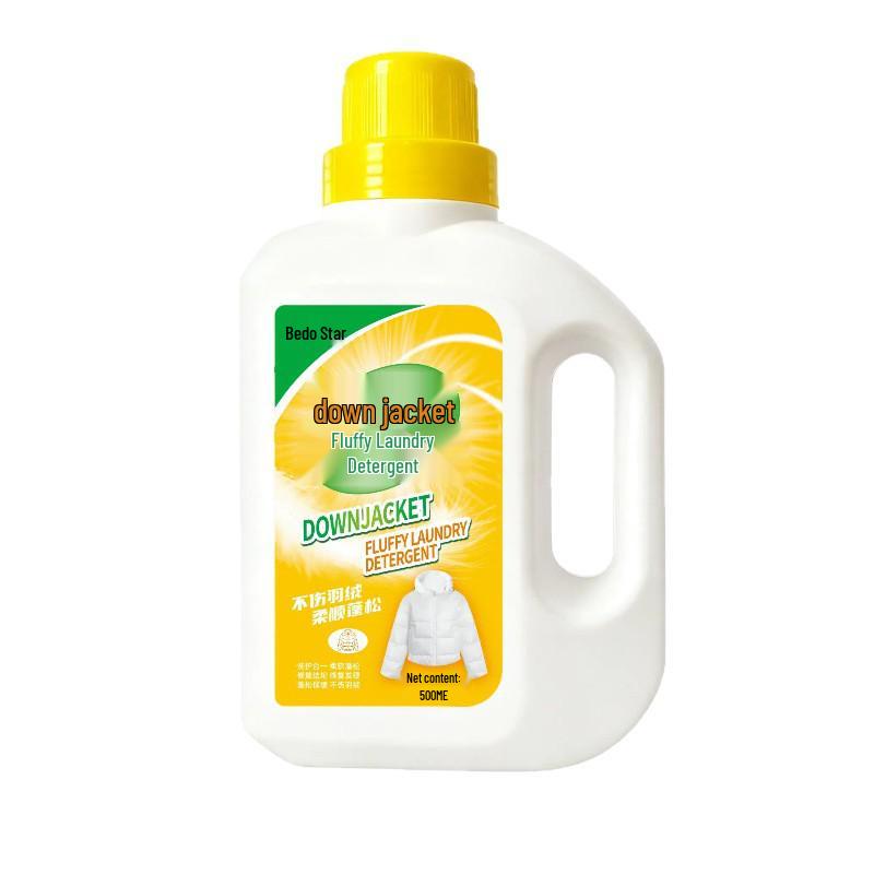 Down Jacket Detergent for Machine Wash: Stain Removal, Softness, Fluffiness, Suitable for Cotton Quilts and Padded Jackets.