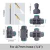 30-10m 1/4" Hose Garden WIFI Smart Timer Automatic Irrigation Cooling System Kit Flexible Bending Adjustable Brass Spray Nozzle