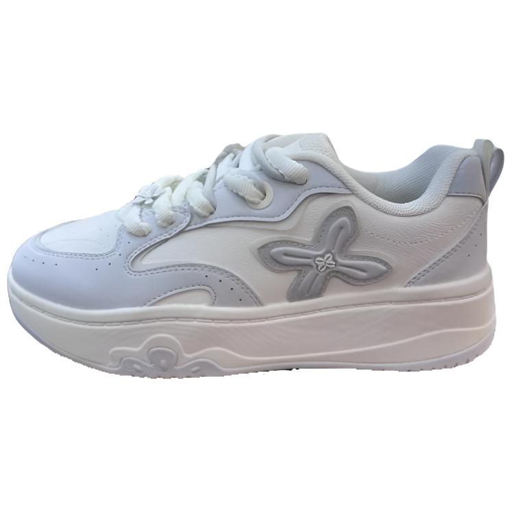 Anta Cream Bag Floral Decor Thick Sole Casual Shoes Kids sneakers 122628032-4 38