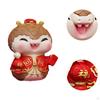 4 Stück Chinesisches Jahr Mini Schlangenfiguren Ornament für Bürotisch Zuhause