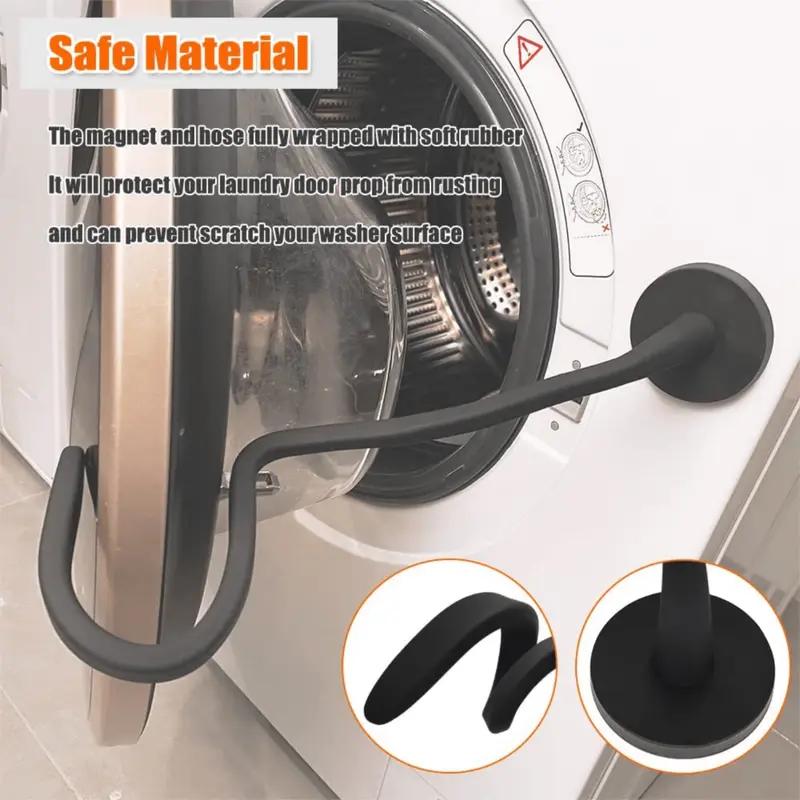 Drum Washing Machine Door Bracket Magnetic Anti-collision Buckle Fastener Washing Machine Door Limiter Door Stop Protection Hook
