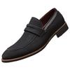 Britain Designer New Fashion Men's Pointed Black Brown Casual Dress Homecoming Shoes Male Penny Loafter Formal Wedding Footwear