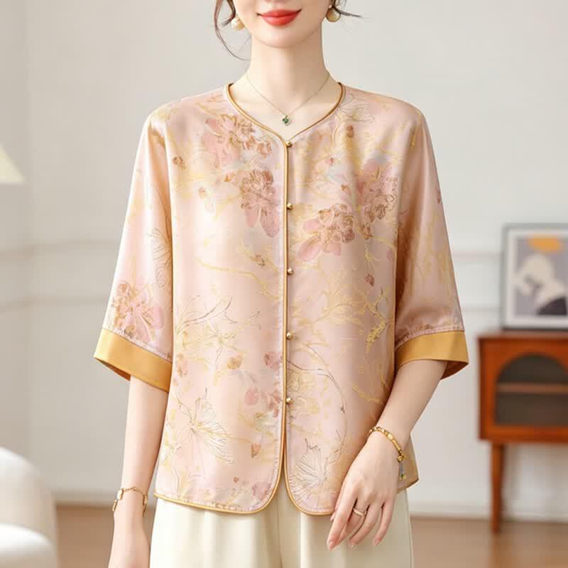 Women's Plus Size New Chinese Style Summer Cardigan Top