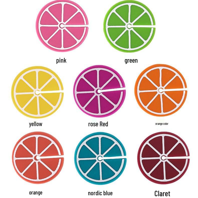 

Silicone Wine Glass Markers Stickers – Orange & Red for Party & Cocktail Glasses
