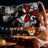 Grunge Umbrella Corp Emblem Towel Single Sided 2DPrint Durable Absorbent Towel Beach Vacation Pool Day Nostalgic Vibe Decor Gift