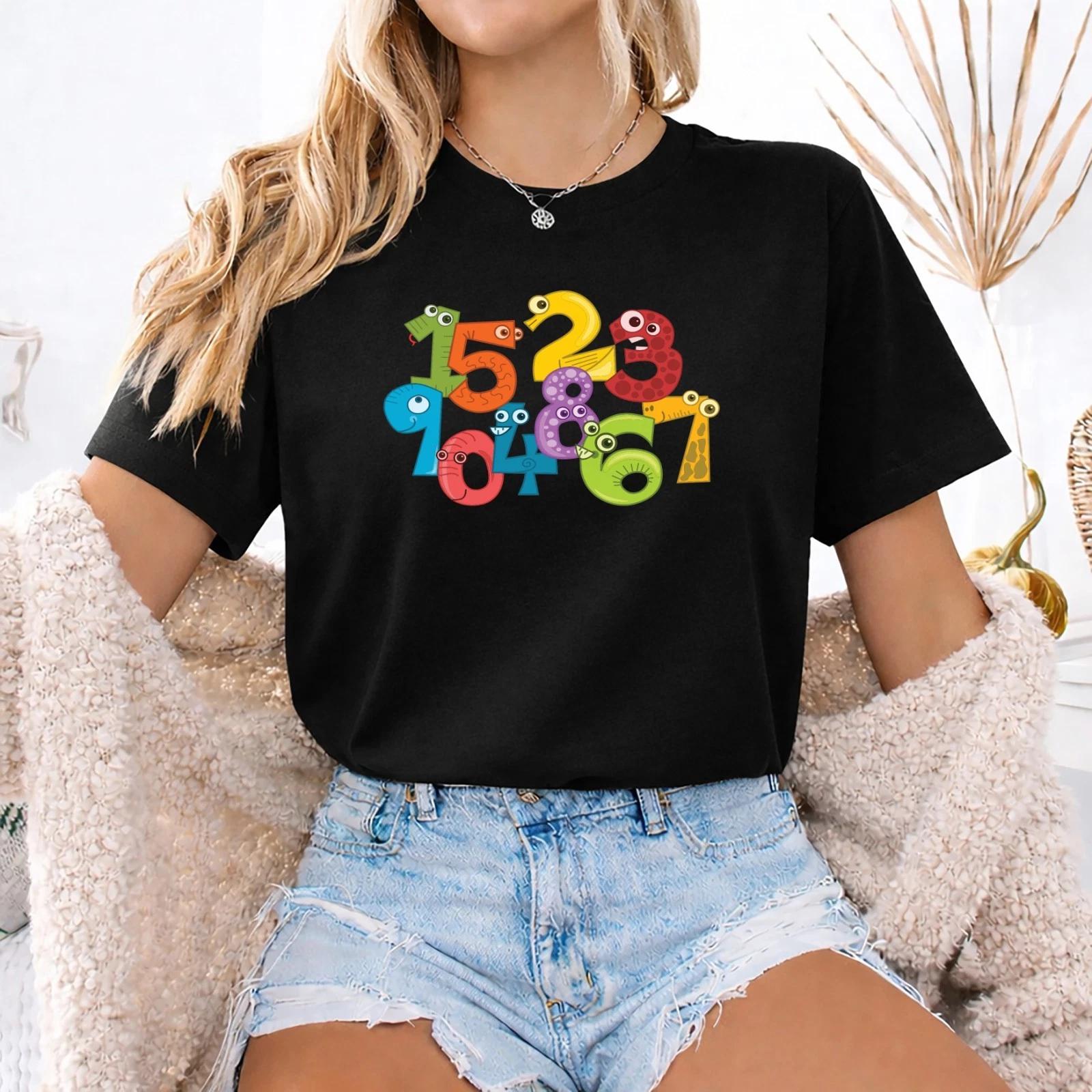 Maths Day T Shirt Kids Preschool Number Day Funny School Tee UK , Num Snake 2 S