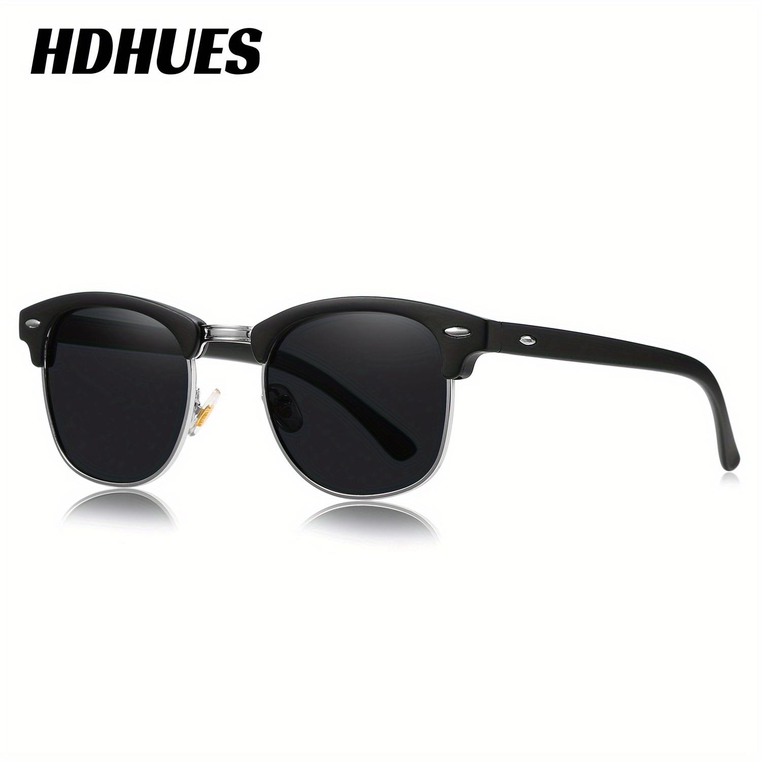 HdHues Унисекс Квадратные пластиковые поляризованные модные солнцезащитные очки — фото 6