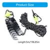 Camping Clothes Line Portable Travel Washing Line with Hooks Adjustable Outdoor Washing Line Camping Equipment