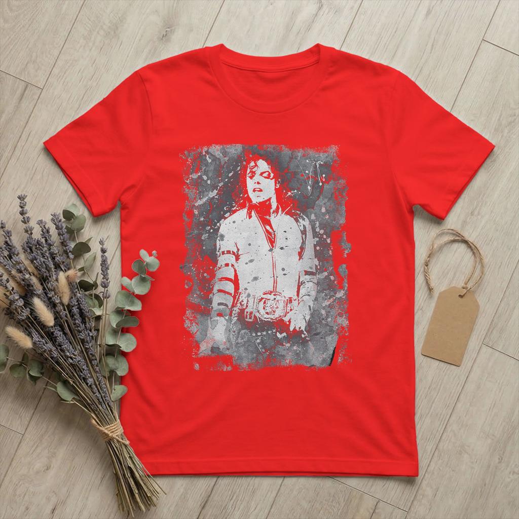 Michaels Pop King Jacksons T Shirt for Unisex Cotton Amazing TShirts Round Neck 1988 Tour Tee Shirt Short Sleeve Merch Gift Idea