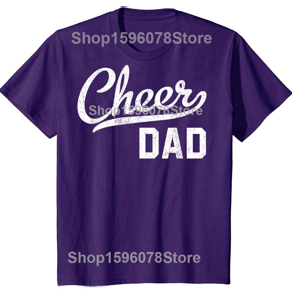 

Funny Cheer Dad Proud Cheerleading TShirt Summer Men Clothing Vintage Summer Style Cotton Short Sleeve Oversized Tshirt Tops 4XL
