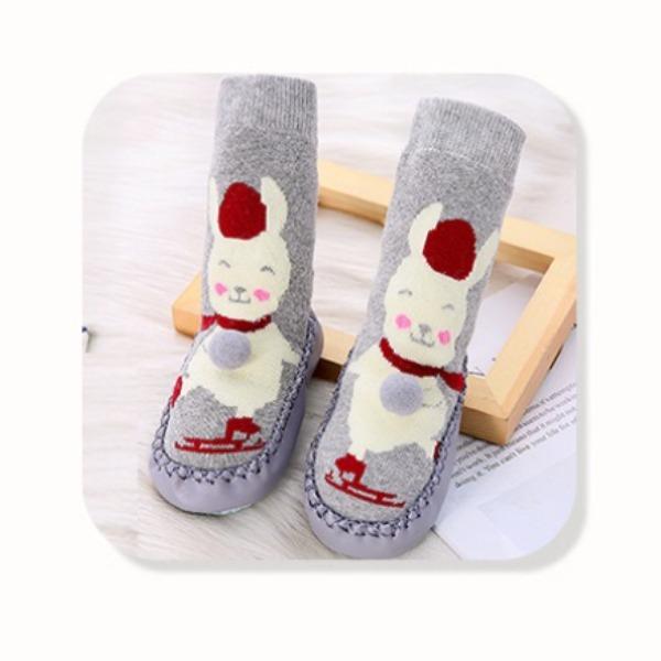 Baby Shoes Socks Children Infant Cartoon Socks Baby Gift Kids Indoor Floor Socks Leather  Non-Slip Spring Autumn Socks