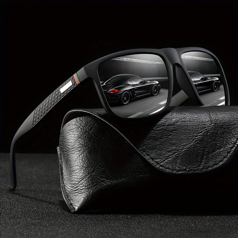 Retro Checkered Pattern Square Fashionable and High-end Sunglasses for Men and Women, Luxury Designer Anti-glare Sunglasses