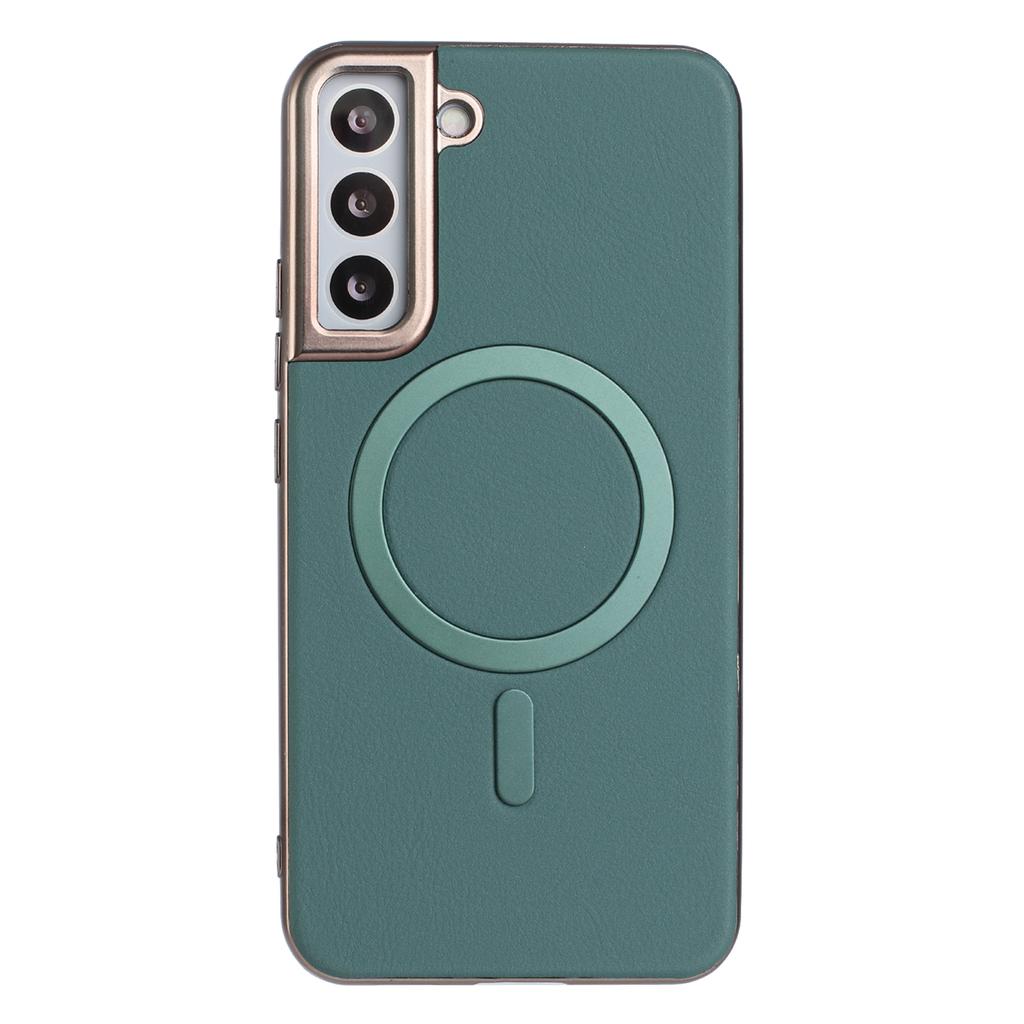 For Samsung Galaxy S23 Case BINFEN COLOR BF40 Compatible with MagSafe Electroplated PU+TPU Phone Back Cover