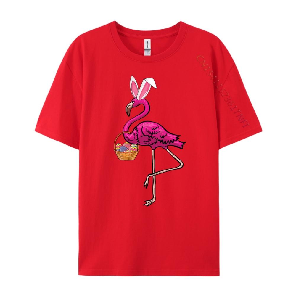 

Cute Flamingo Egg Hunt Easter Bunny Funny Easter Blue And White Graphic T Shirts Camisetas De Hombre S