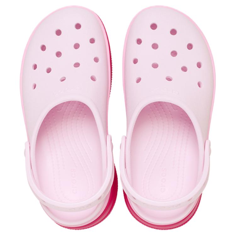 Crocs Fashion and Versatile Hole Shoes Unisex Pink