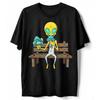 Funny Alien Mushrooms T-Shirt Psychedelic Novelty Humorous Graphic Tee S-5XL