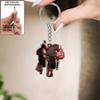 Stylish Acrylic Horse Saddles Keychain For Car Mirror Decoration Hanging Ornament Gift Home Decors And Locker Use