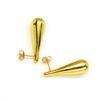 Stainless Steel Teardrop Earrings Waterproof Waterdrop Studs Earrings Jewelry for Sensitive Skin and Daily Adornment