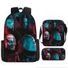Set Zaino a 3 Pezzi Borsa a Tracolla Astuccio Slipknot Tessuto Oxford Per Materiale Scolastico