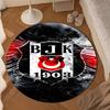 Beşiktaş Istanbul Football Club Round mat Home Decor, Chair rug For livingroom,Bedroom, doormat home decor Birthday Gift Christmas Gifts