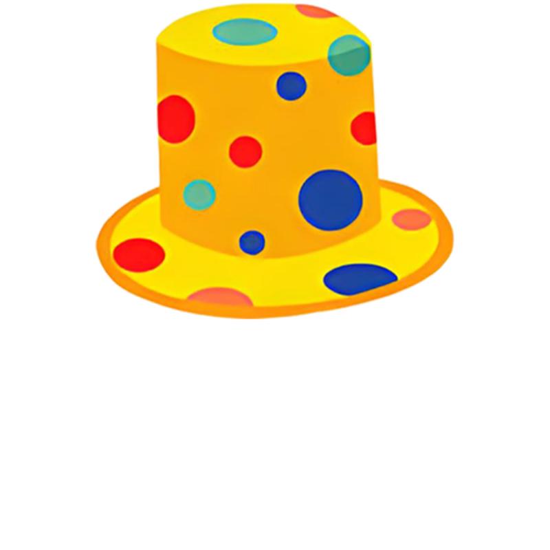 20pcs  Halloween Customizable Clown Hat Pattern Stickers Boys' and Girls Birthday Parties Cute Stickers Decoration