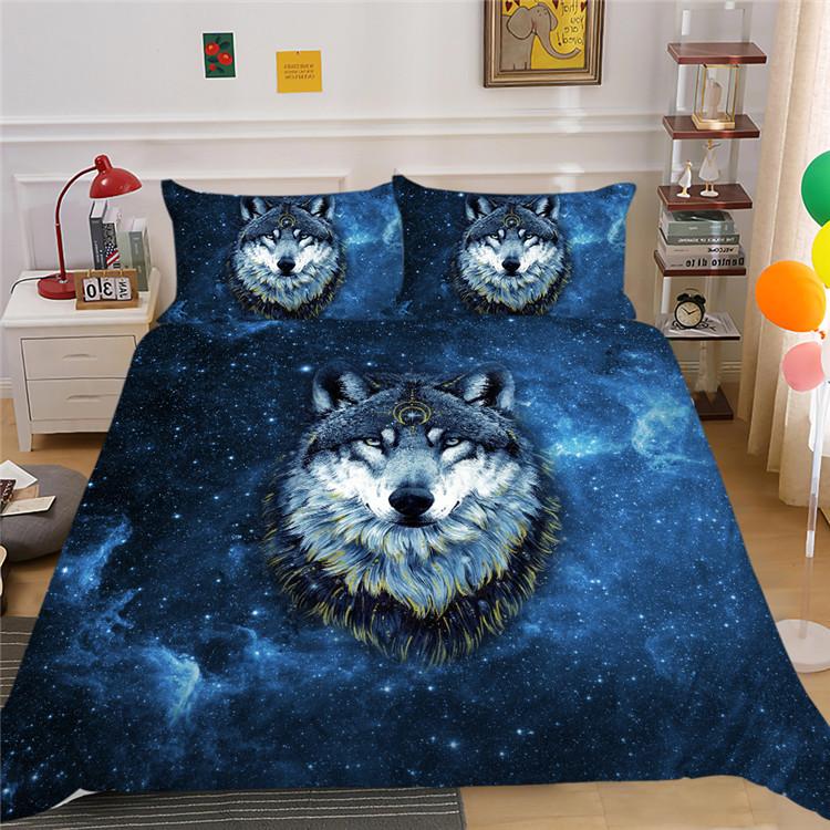 Shopify Can Star Animal Digital Printing Polyester Bedding Two Three Piece Set