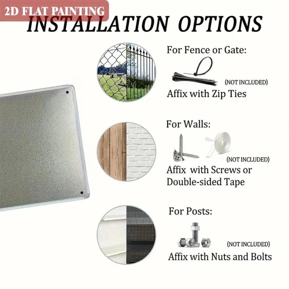 Vintage Metal Wall Art Sign Retro Woman 2D Iron Plaque for Home Bar Decor