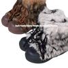 Fashion New Trend Fur Women Snow Ankle Boots Flats Platform Shoes Warm Plush Casual Cozy Sneakers Woman Designer Winter Botas Mujer