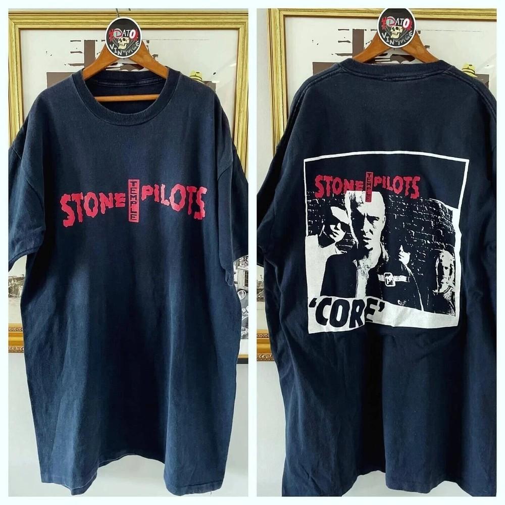 Stone Temple Pilots Группа 90-х Ремейк Графический Черный 2 Стороны Унисекс Футболка Унисекс Футболка XL